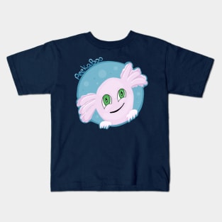 Peekaboo axolotl Kids T-Shirt